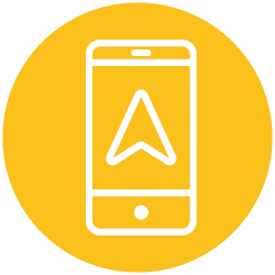 Icon of mobile device used by Tanko Streetlight Auditors to collect streetlight locations and data, showcasing our expertise in GIS streetlight field audits.